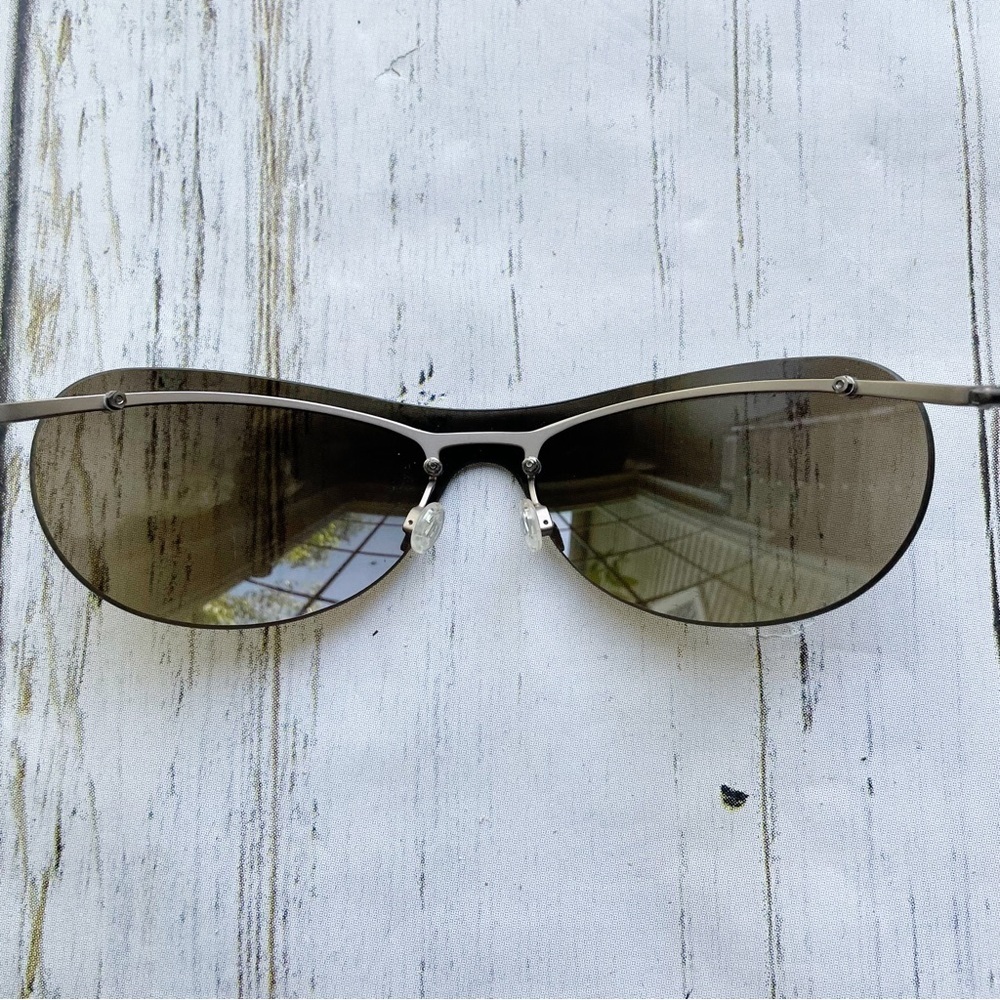 Cerruti 1881 Brown Lense Rimless Wrap Metal Arm Sunglasses C7217 A 120 - Picture 4 of 9